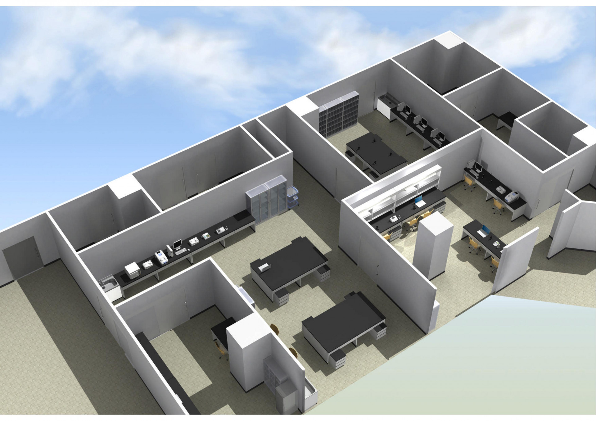 ３Ｄパース配置レイアウト図